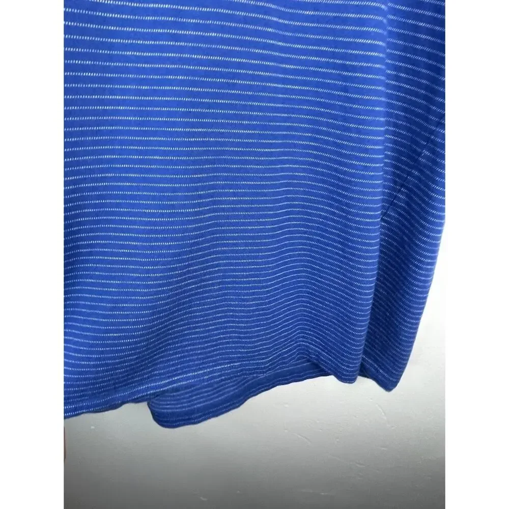 US Polo Striped Mens Tee XXL Blue Crewneck Short Sleeve Preppy Casual T-Shirt